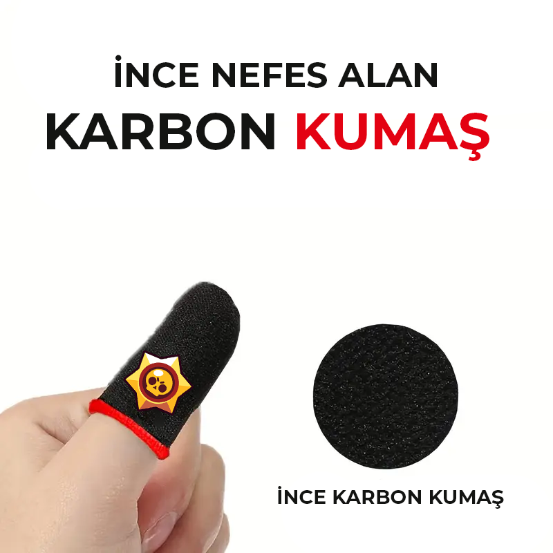 Bilişim Burada Pubg Brawll Star Desenli Oyun Eldiveni Ter Geçirmez 1 Çift 2 Adet Parmaklık